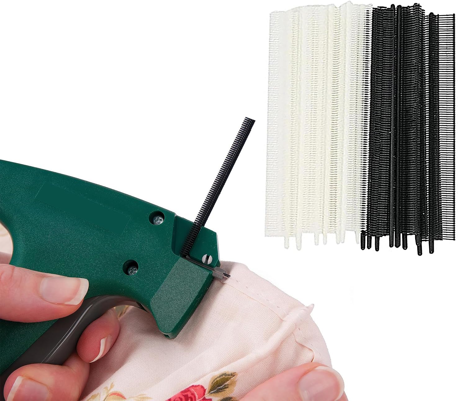 2000 Pcs Mini Stitch Gun Fasteners Kit, 0.18 inch Extra Fine Stitch Gun Fasteners, Tiny Smallest Tagging Gun Fasteners Include 1000 Black Fasteners and 1000 White Fasteners (NOT for Standard) - Image 7