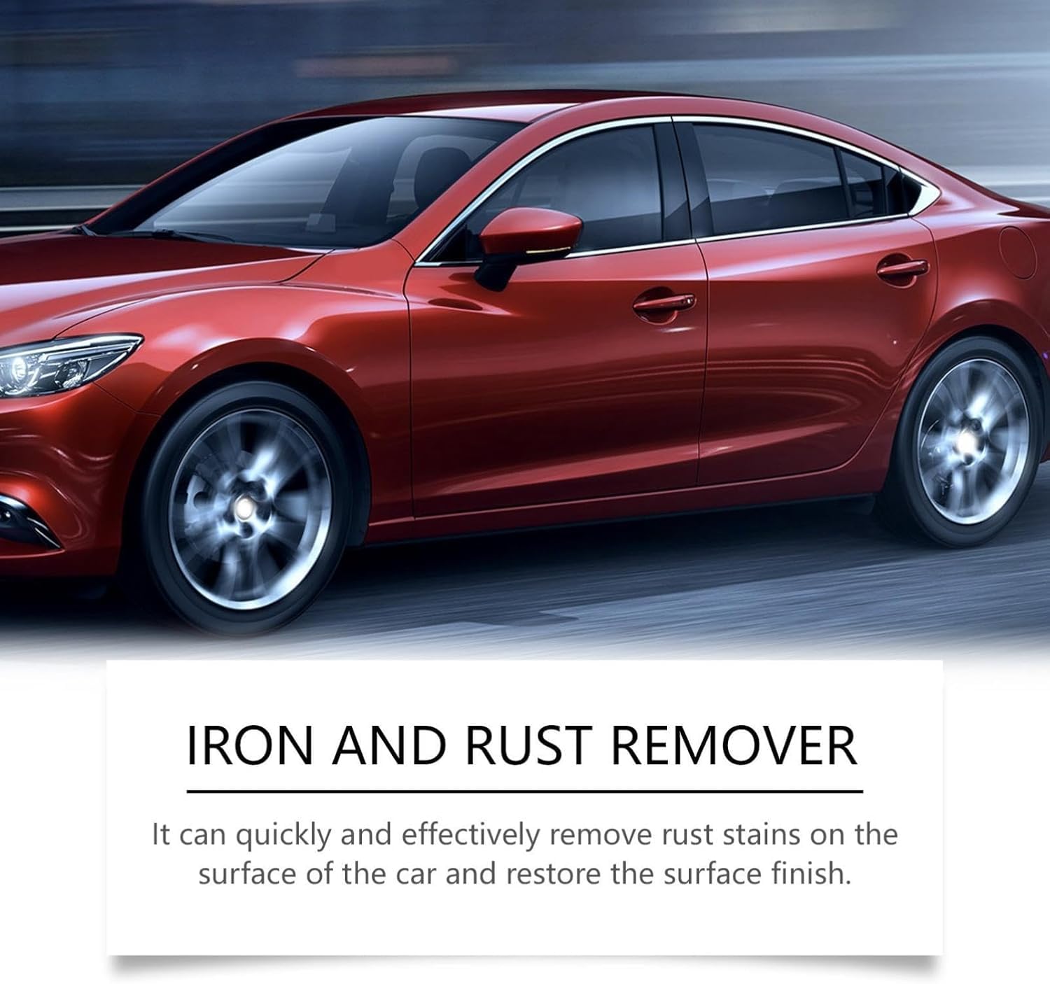 Iron Eraser Rust Remover Spray, 120ML Iron Powder Remover Spray for Car Wheels and Paint Fast Acting Rust and Brake Dust Removers for Wheels, Tools & Hardware, Automotive Care