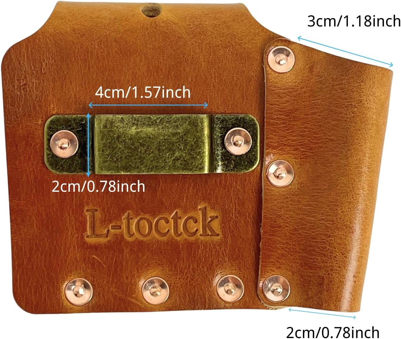 Handmade Leather Tape Measure Holster, Heavy Duty Tape Measure Holder for Belt, Tool Holster for Electrician Carpenter