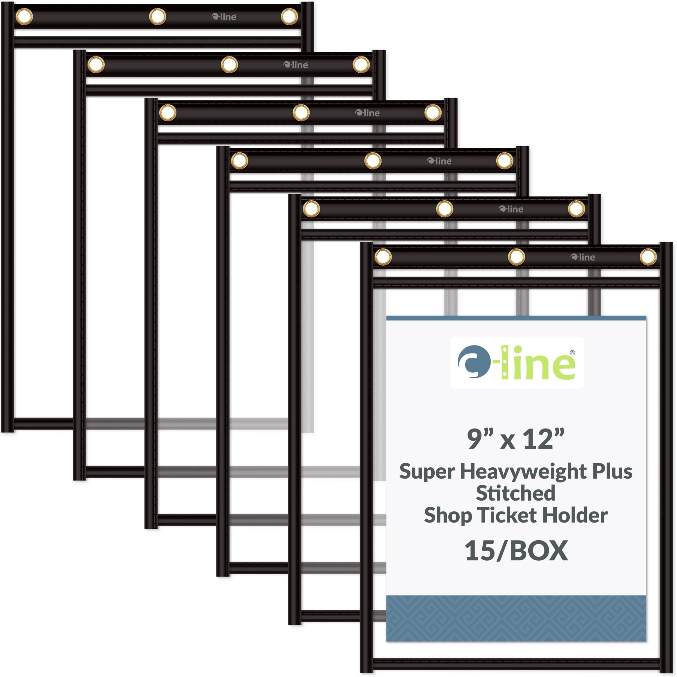 C-Line Clear Hanging Shop Ticket Holder with Magnetic Closure (50912)