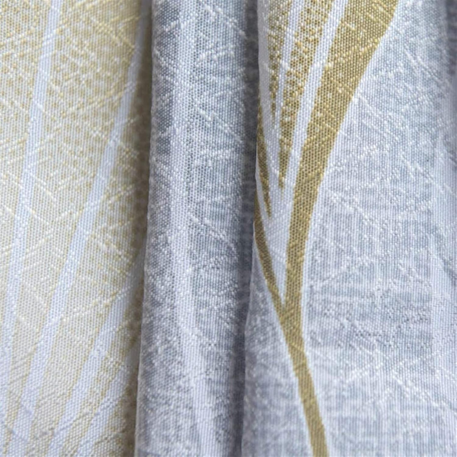 PILYON Printed Semi Sheer Curtains,semi Blackout Punch Curtains Bedroom Living Room Polyester Fabric Modern Home Valance 1 Pc (Color : A, Size : W200*H270cm(79 * 106inch))