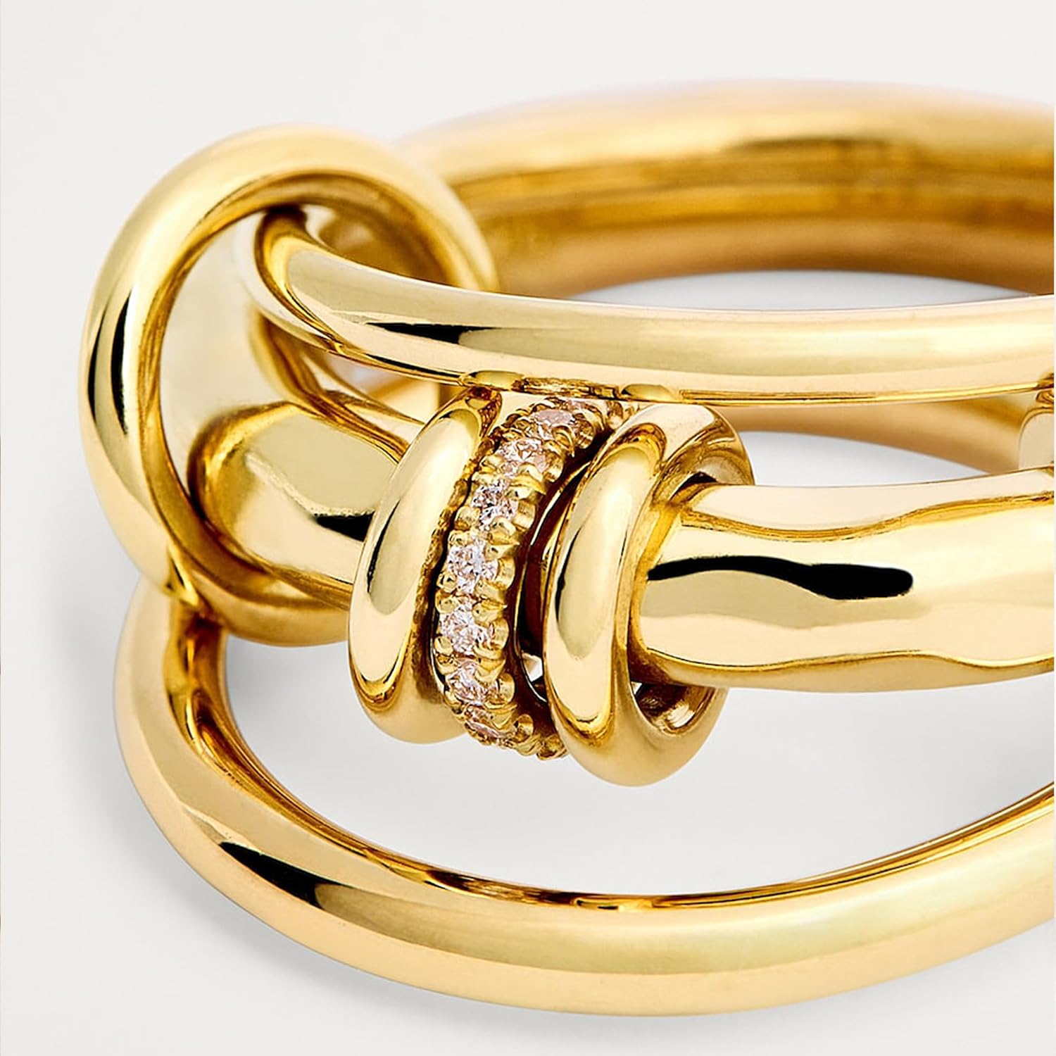 SLOONG Gold Stackable Rings for Women Non Tarnish, Dainty 18K Gold Plated Cubic Zirconia Rings, Silver Rose Gold Rings Set, Multi Ring Mixed Metals Stackable Ring Set for Women - Image 6