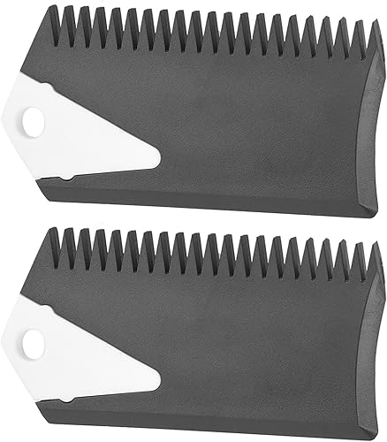 Peine de cera para tabla de surf, raspador de tabla de surf, 2 piezas de PVC Surf Wax Peine, herramienta limpiador de cera de tabla de surf,