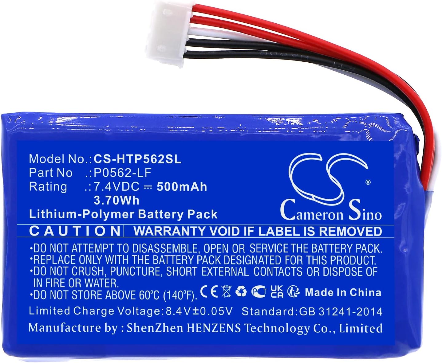 Cameron Sino CS Replacement Battery Fit for H/&P Sprocket 100 P0562-LF