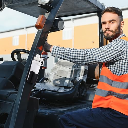 Vista 2 de Honeydak Paquete de 2 portavasos magnéticos resistentes para automóvil, soporte magnético universal para latas, tractor, camión, imán fuerte, se