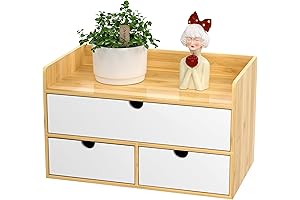 Bamboo Desk Drawer Organizer: Keep Bathroom Countertops Clutter-Free