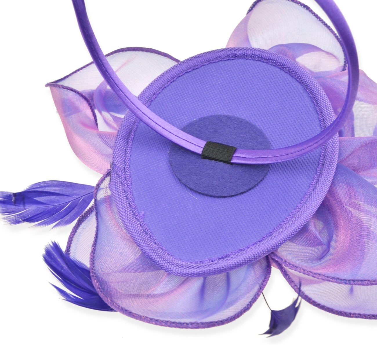 DRESHOW Fascinators Hat Tea Party Headwear Ribbons Feathers on a Headband and a Clip for Women - Image 6