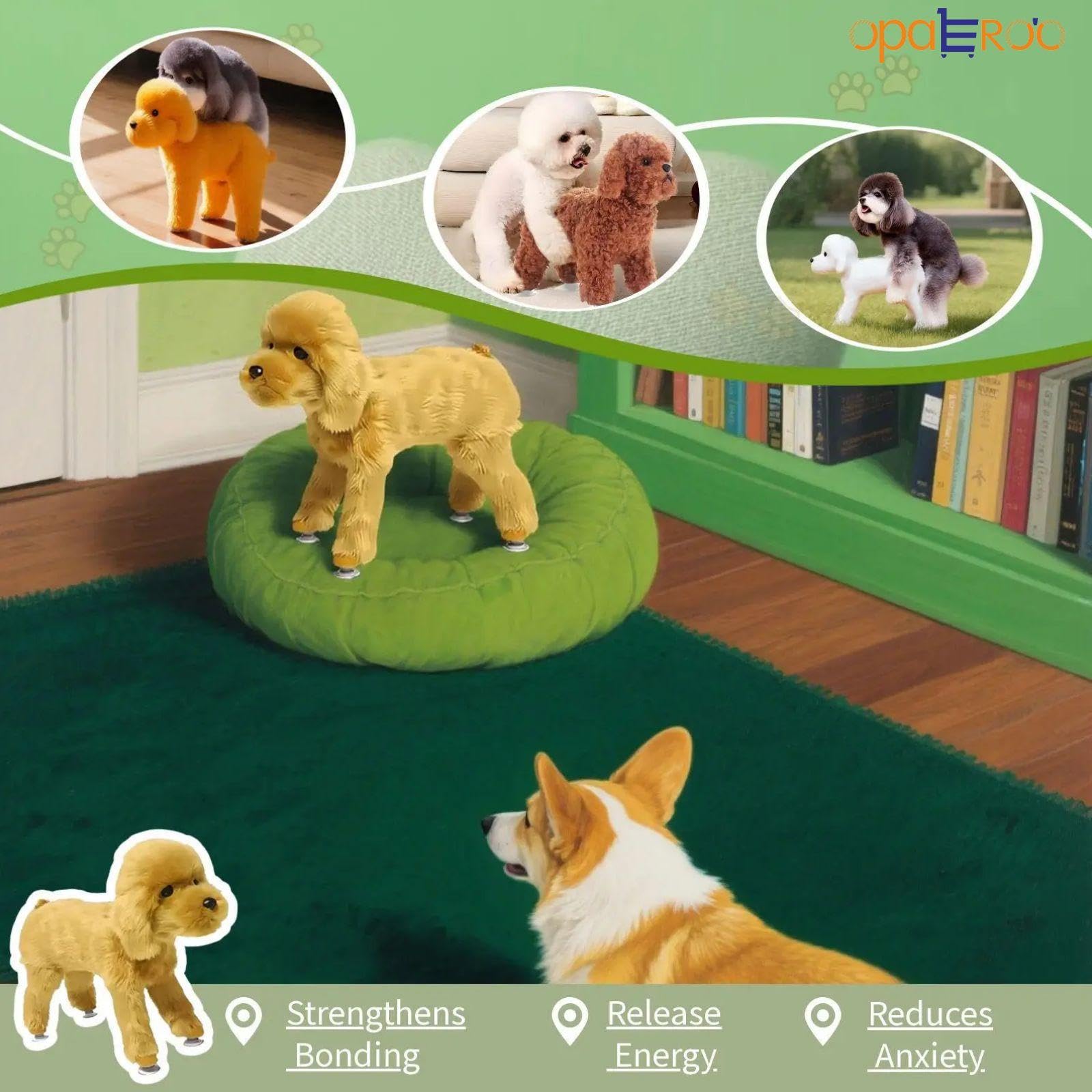 Jouets d'accouplement pour Chiens, Jouets de Compagnon pour Chiens en Silicone avec sous-tassettes, Jouet de Chien interactif Lavable pour Moyen ou Petit Moi 18cm/7.1in