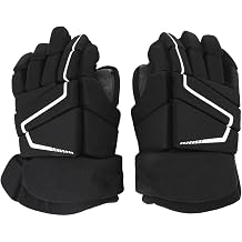 Youth Hockey Gloves, Protective Nylon EVA Foam, Breathable Outdoor Gloves - Enhanced Safety, Improved Airflow, Ideal for Roller and Street Hockey