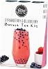 Bubble Tea Kit | Strawberry Powder, Blueberry Popping Boba and Paper Straw | Makes 1 Milky Bubble Tea | Vegan | by THE TEASHED
