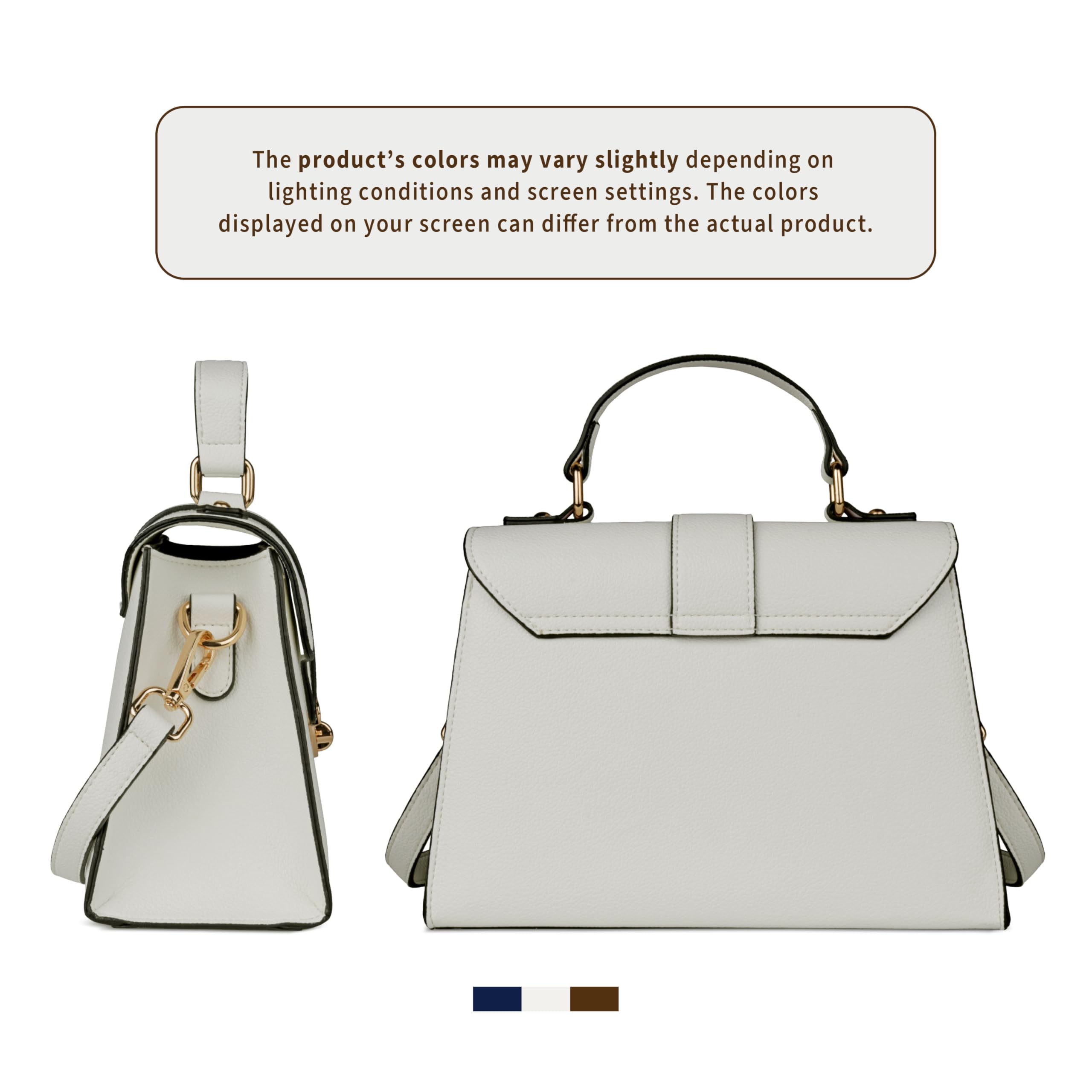 bugatti Mare 3.0 – Pequeño bolso elegante para mujer, bolso bandolera de imitación de cuero