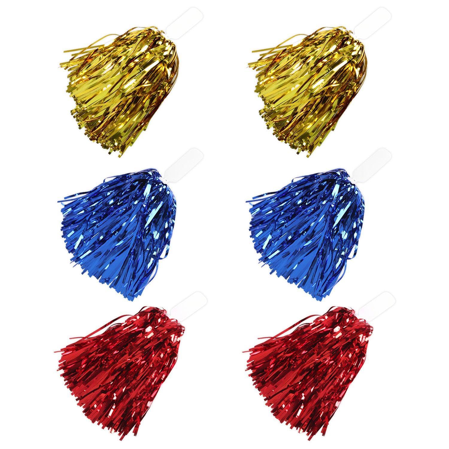 Nidhfg Gold 6 Pieces Of Cheerleaders Holding Flowers, Cheerleading Performance Props, Sports Event Supplies, And Cheering Props.