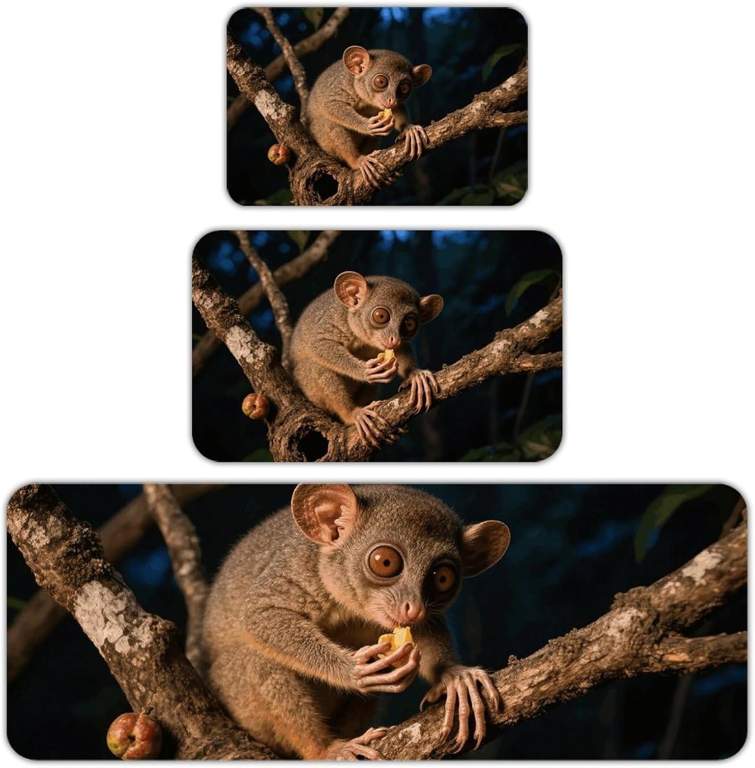 Foraging Aye - Aye Kitchen Mats for Floor 3 Pcs Kitchen Rugs
