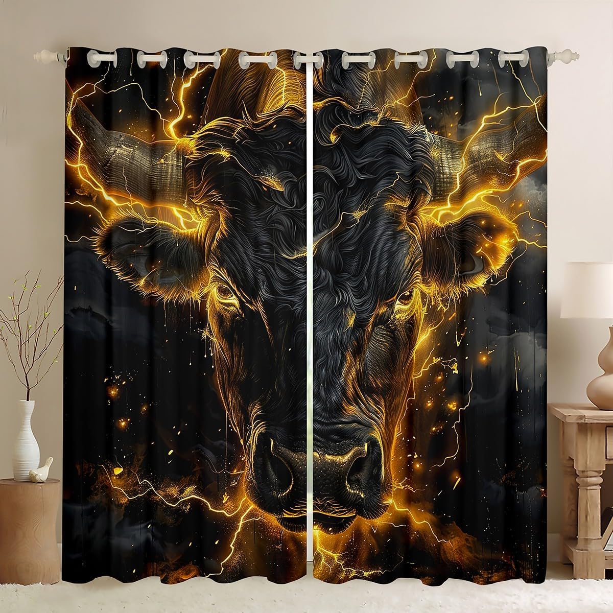 Happy Easter Window Curtain Set of 2 Panels,Cartoon Rabbit Flower Curtain,Cute Animal Pink Window Drapes for Kids Boys Room Decor,52Wx63L Inches,Green