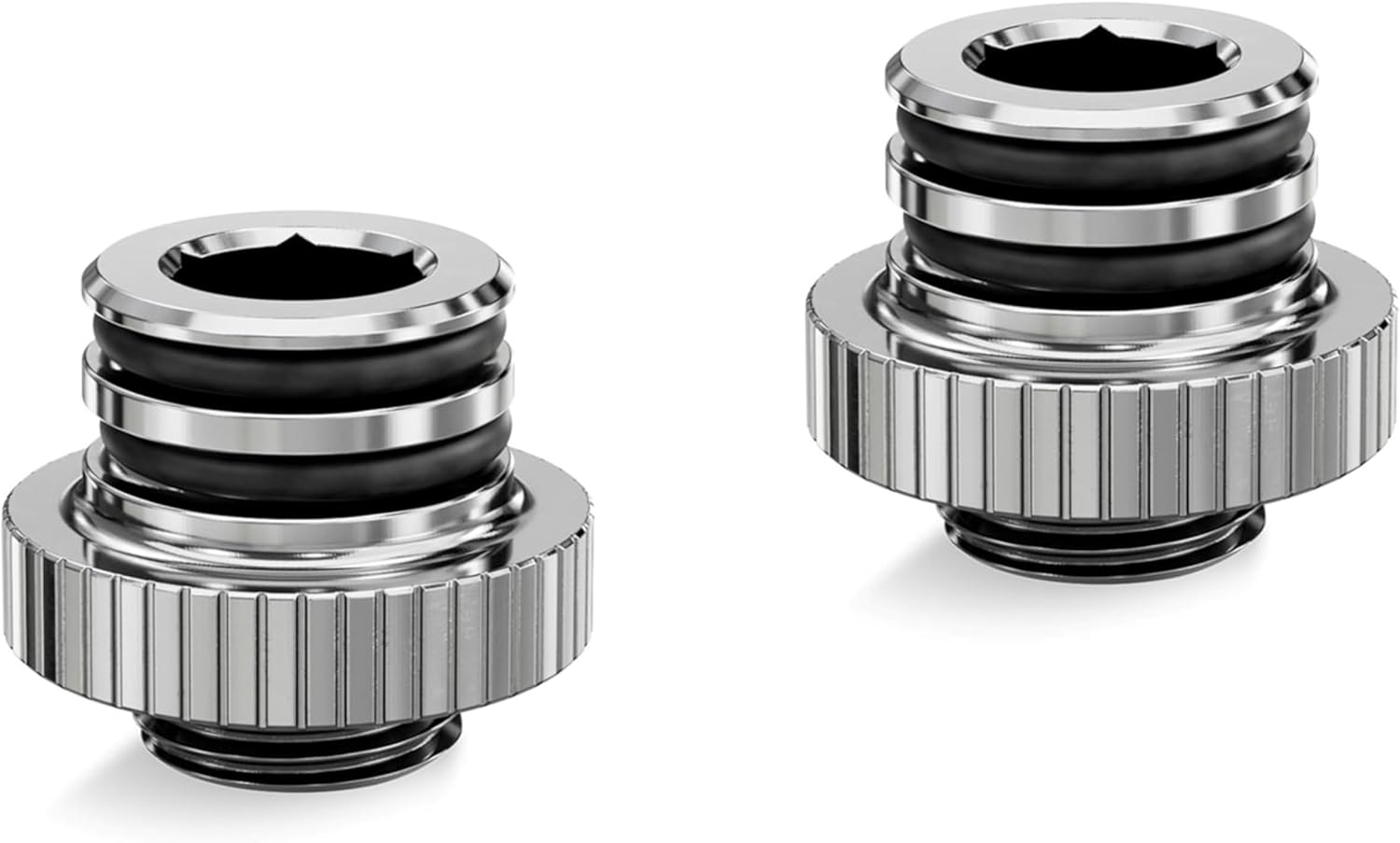 EKWB EK-Quantum Torque Push-in Adapter M 7, Black, 2-Pack