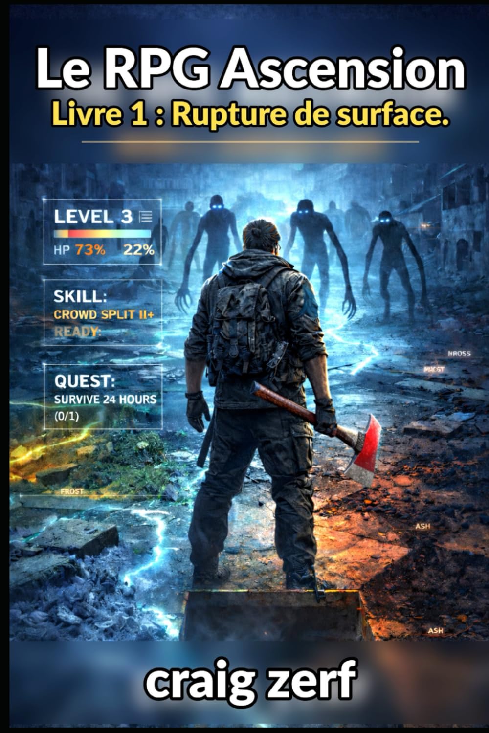 Le RPG Ascension Livre 1 : Rupture de surface.: Une aventure LitRPG apocalyptique et réaliste où survivent des monstres, des factions et un pouvoir durement acquis.