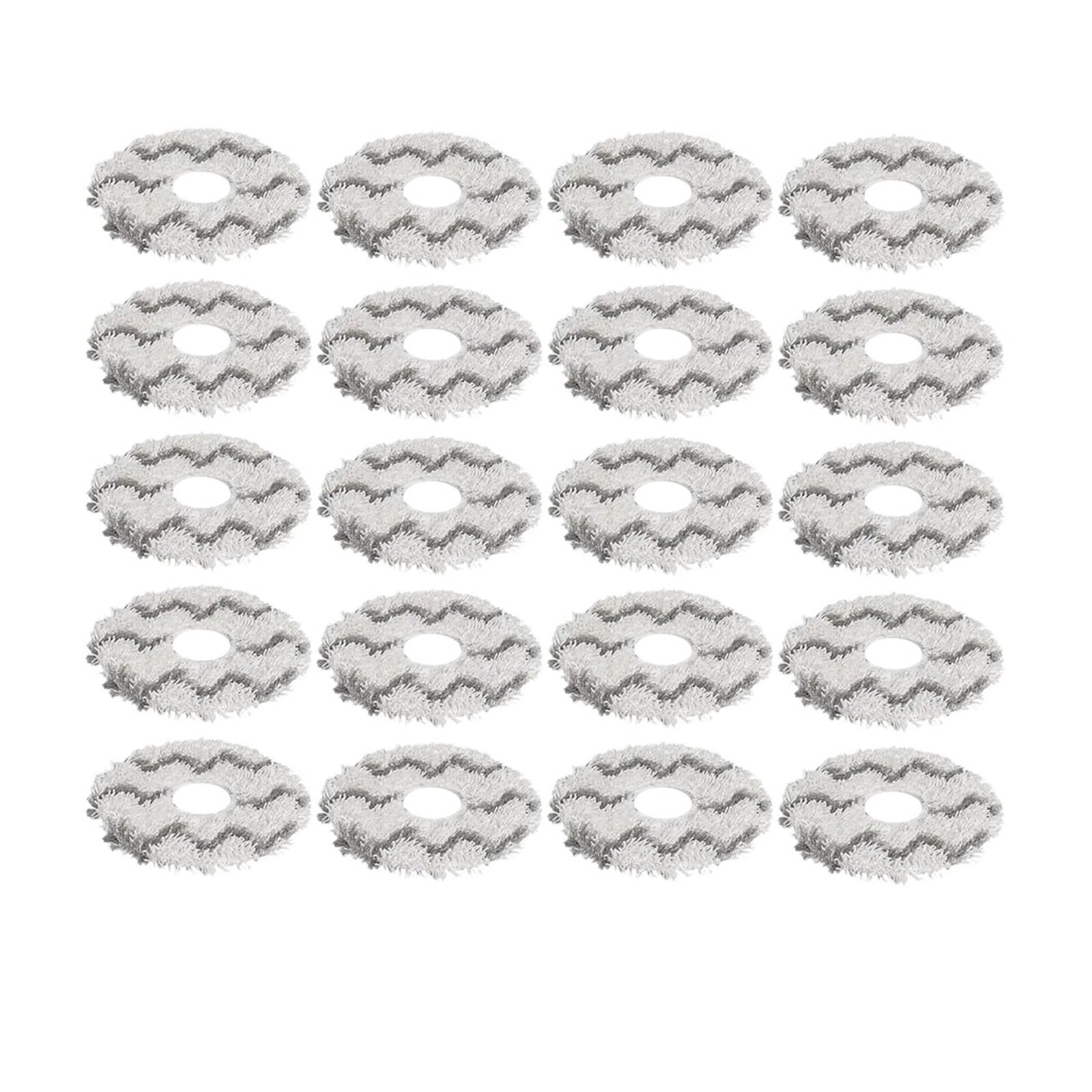 Paño de fregona, Compatible con Ecovacs, X1 X2 X5 T10 T20 T30 T50 N30 N9 + accesorios Robot aspirador pieza de almohadilla de fregona de microfibra(SET6)