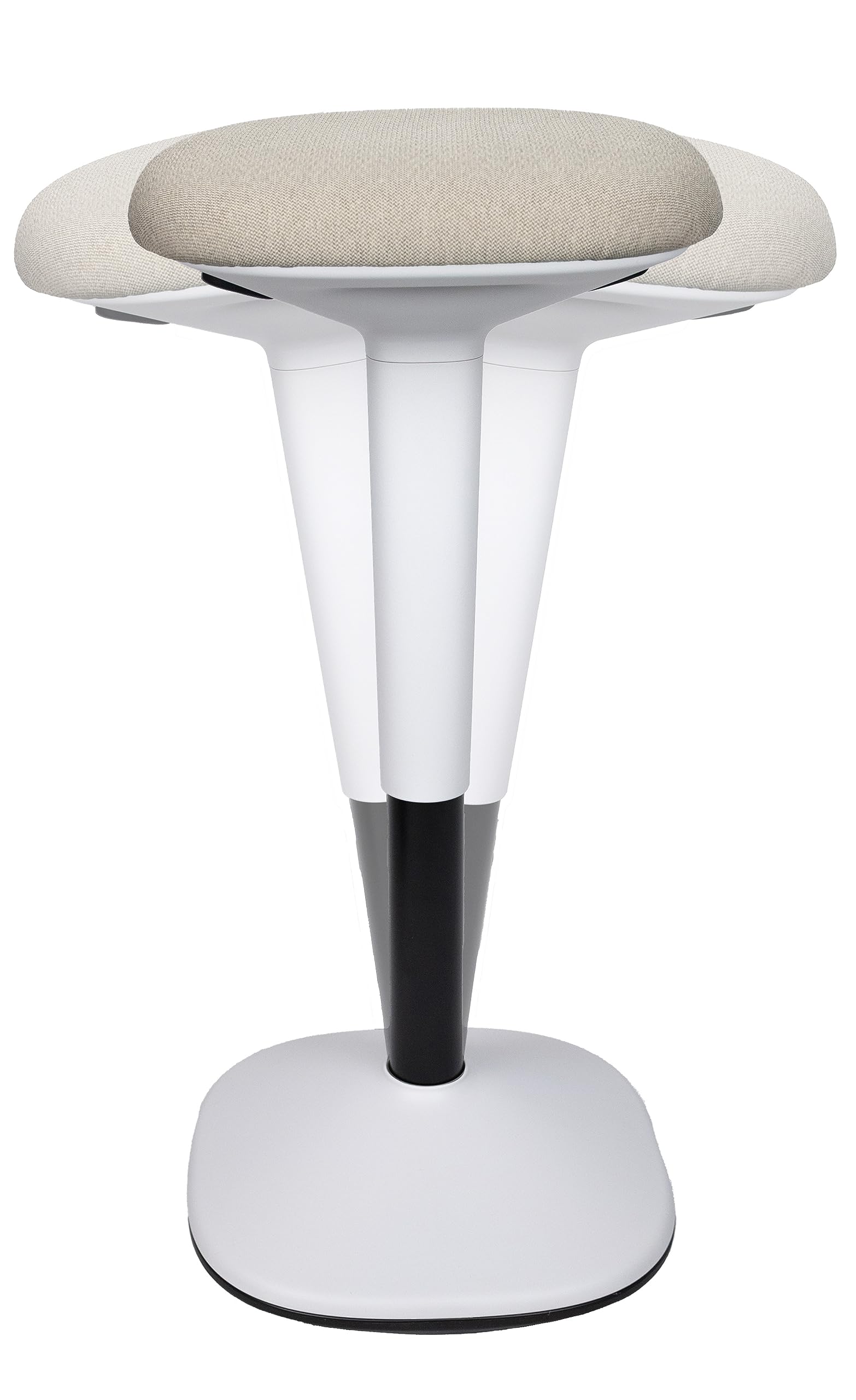 Younit ergonomiczny taboret, stołek stojący, siedzisko robocze, pomoc do siedzenia, taboret do siedzenia domowego i biura – regulacja wysokości (beżowo-brązowy, stelaż teleggre)