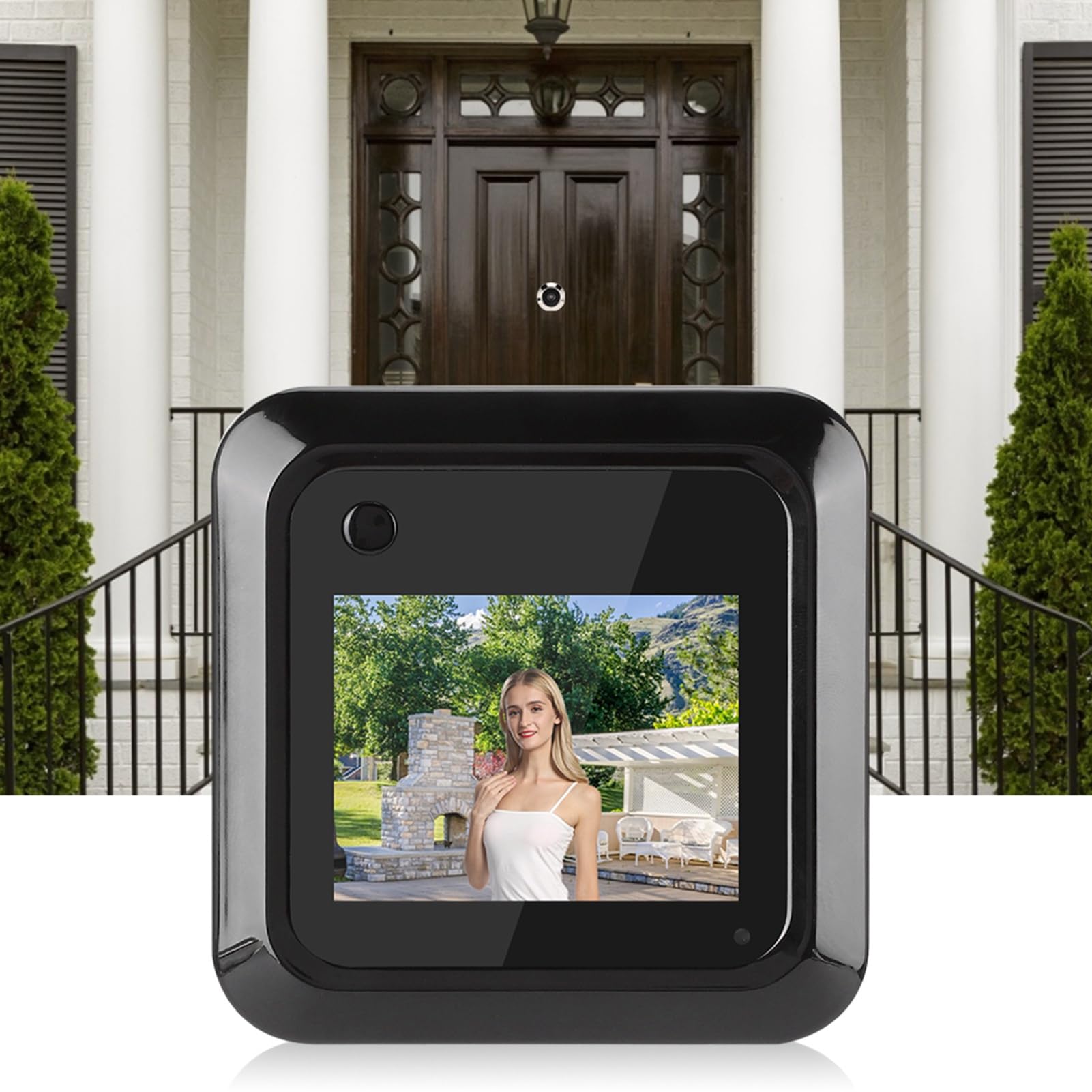 Judas de porte numérique, 2,4 pouces 0,3 MP, grand angle de 95 degrés, caméra judas pour porte d'entrée, écran LCD, appareil photo numérique, visionneuse électronique