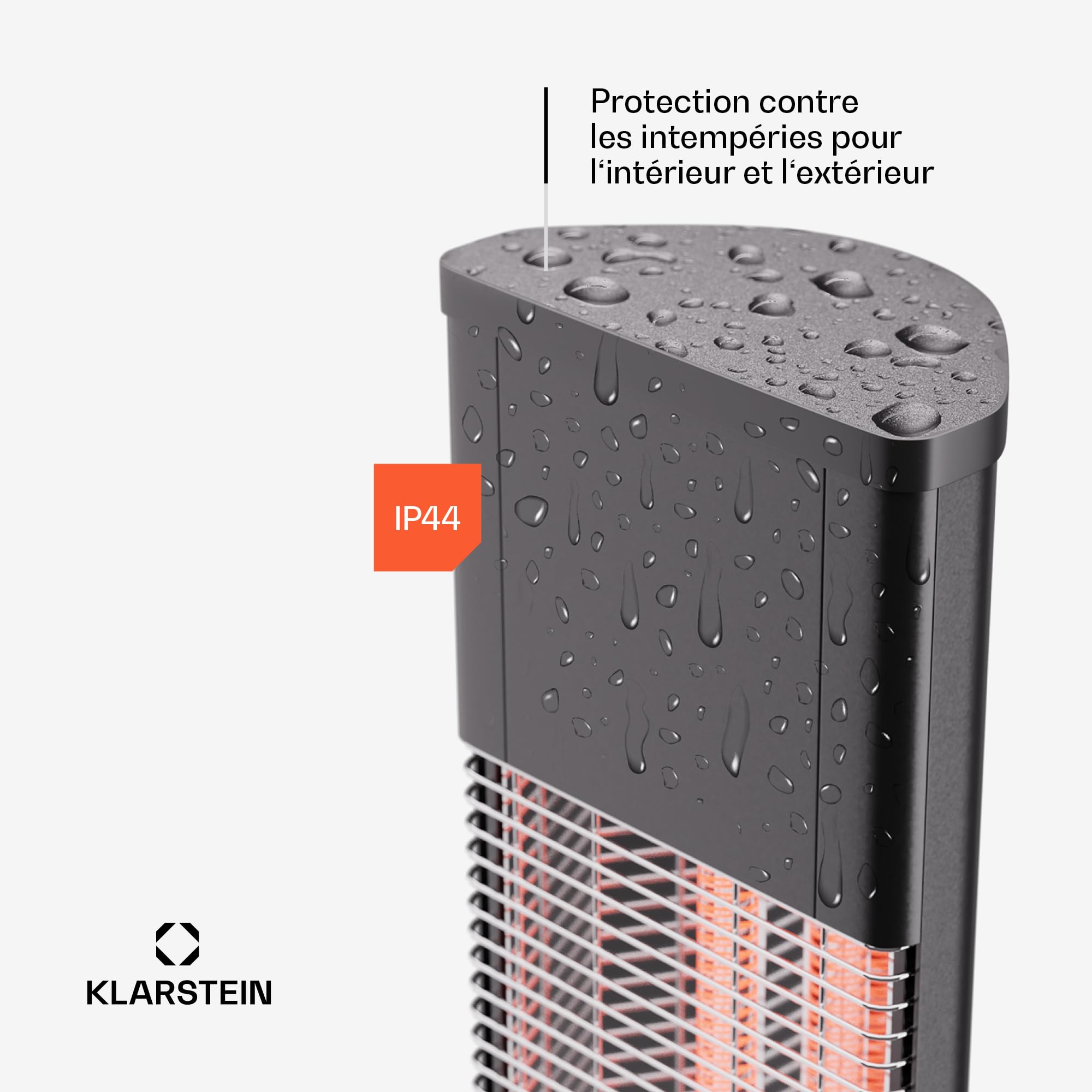 Blumfeldt Chauffage Infrarouge sur Pied, Radiateurs Intérieur et Extérieur 3000W, Chauffage Maison et Jardin, Chauffage Electrique de Terrasse, Télécommande, Chauffage Électrique IP65, Econome Energie