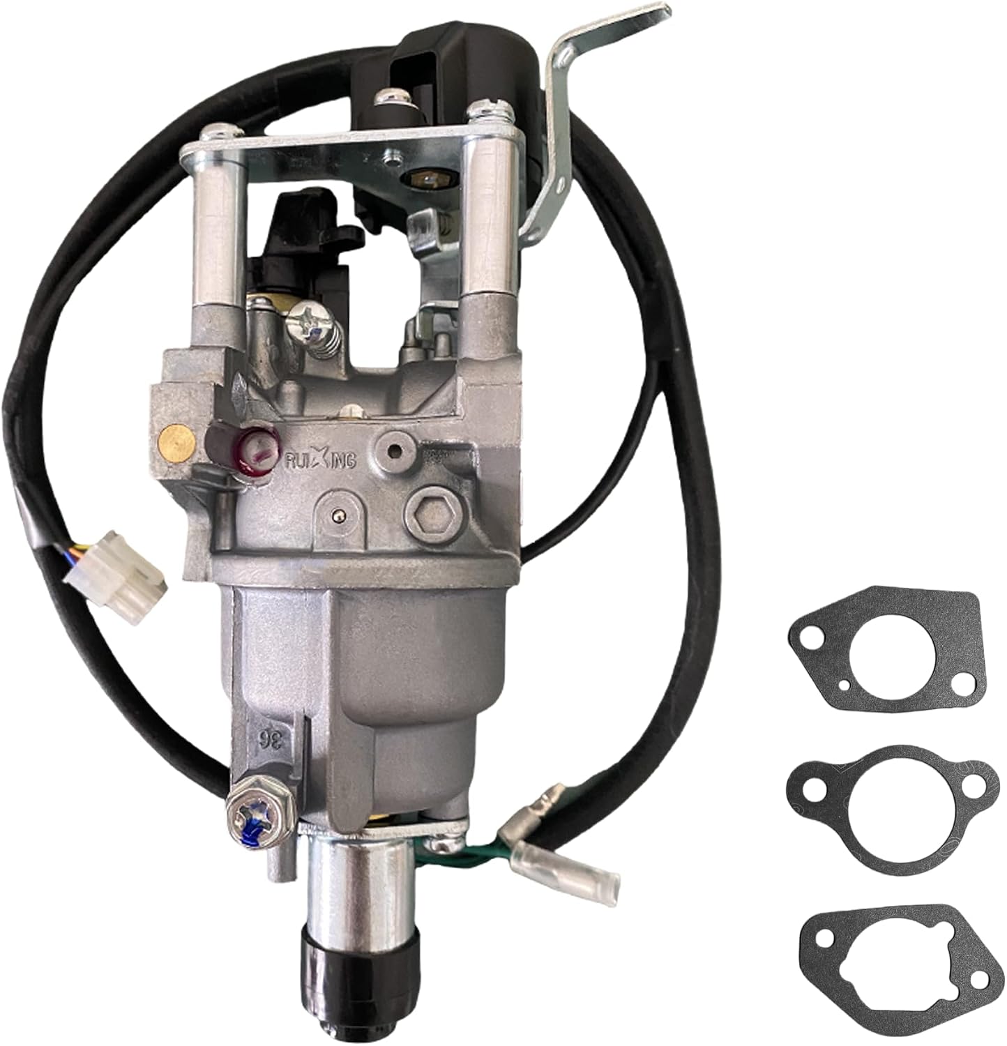 Ruixing OEM Carburetor for DuroMax XP13000EH, XP13000DX, XP13000X 500cc Dual Fuel Generator with 3Pcs Gaskets