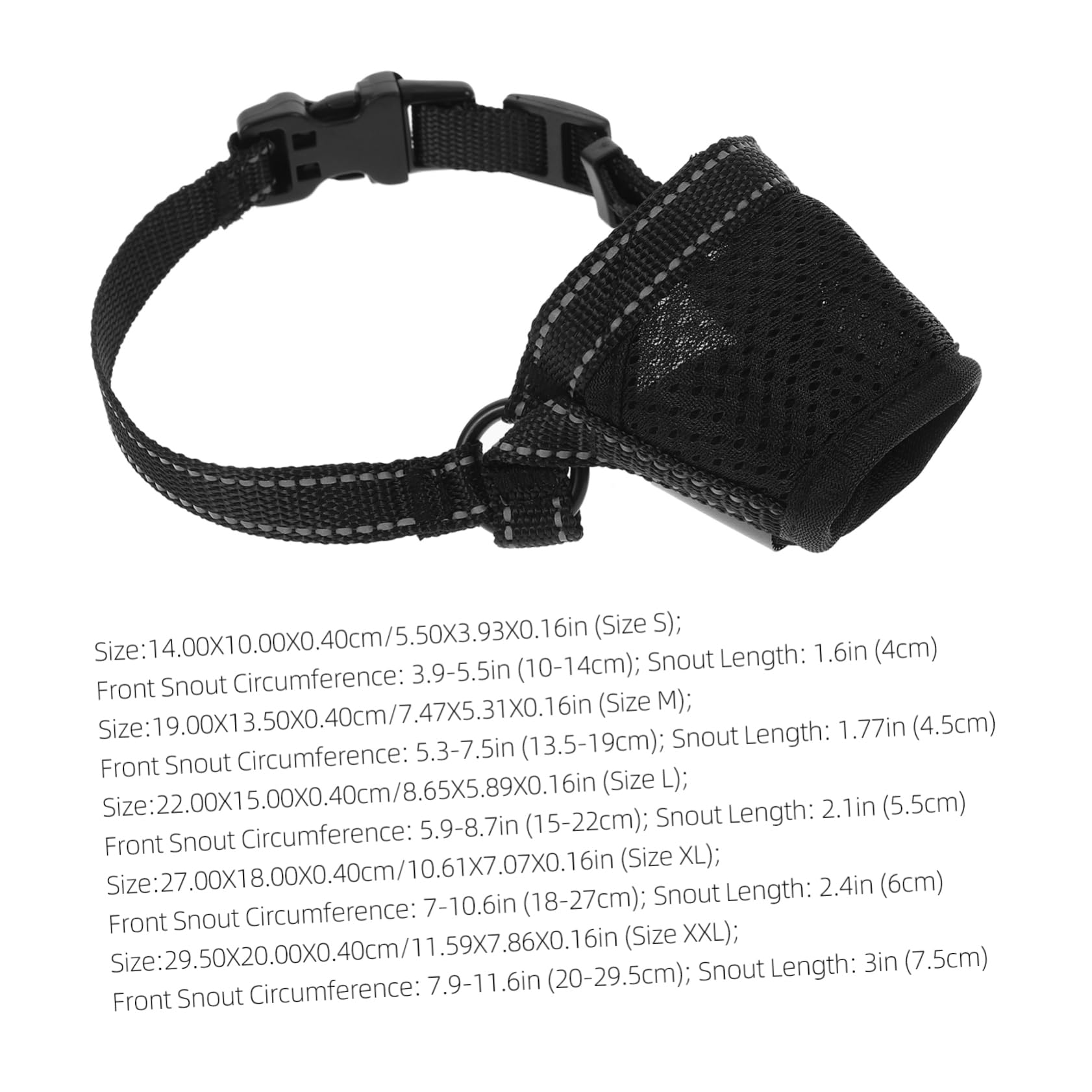 TOYANDONA Dog Muzzle Breathable Mouth Cover for Biting Barking and Chewing for Outdoor Use Biting Dog Mask Easy to Clean