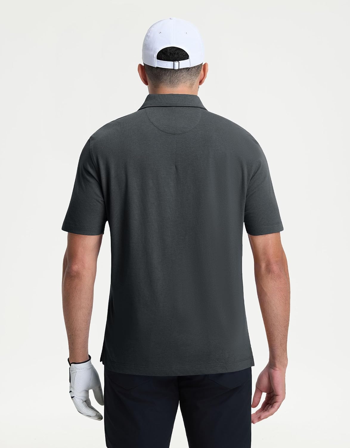 M MAELREG Men's Polo Shirts Short Sleeve Lightweight Soft Cotton Blend with Pocket Summer Casual Daily Wear