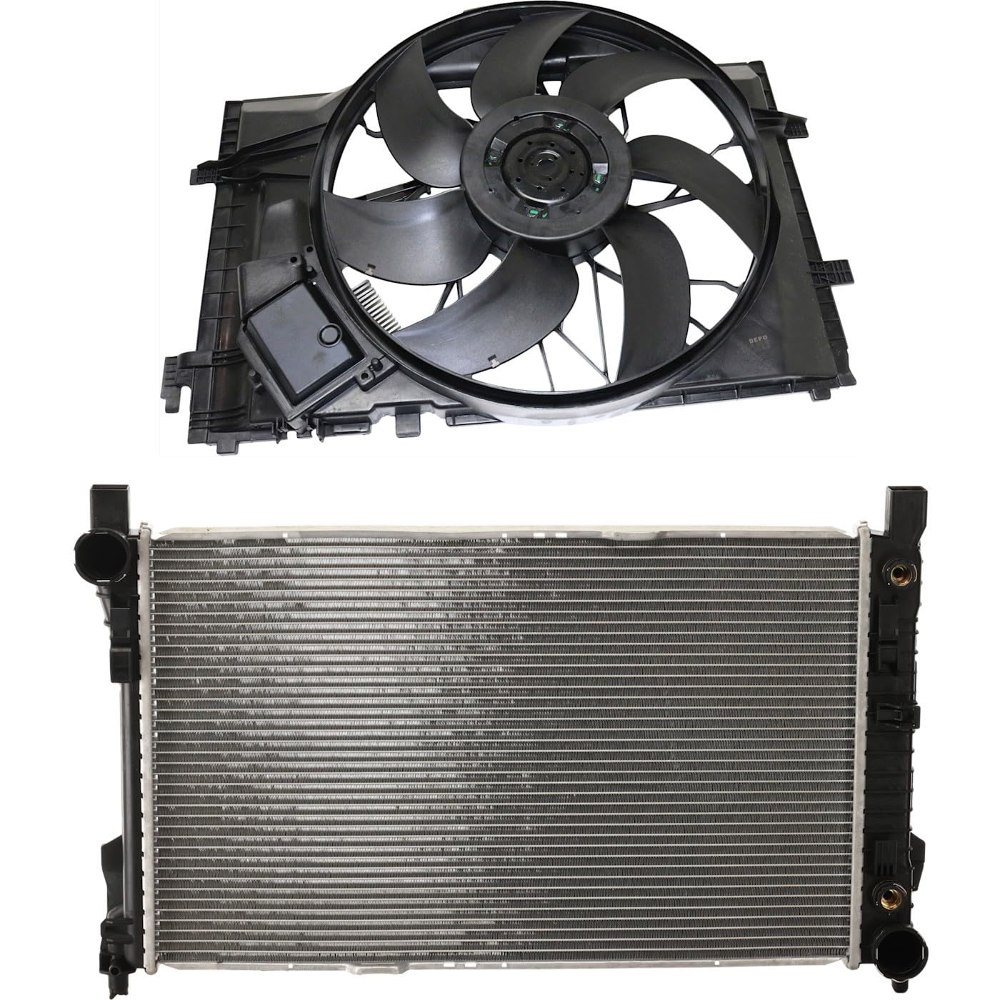 Replacement Cooling Fan Assembly Kit fits Mercedes-Benz C280, C350 (6-Cyl 3.0L3.5L)