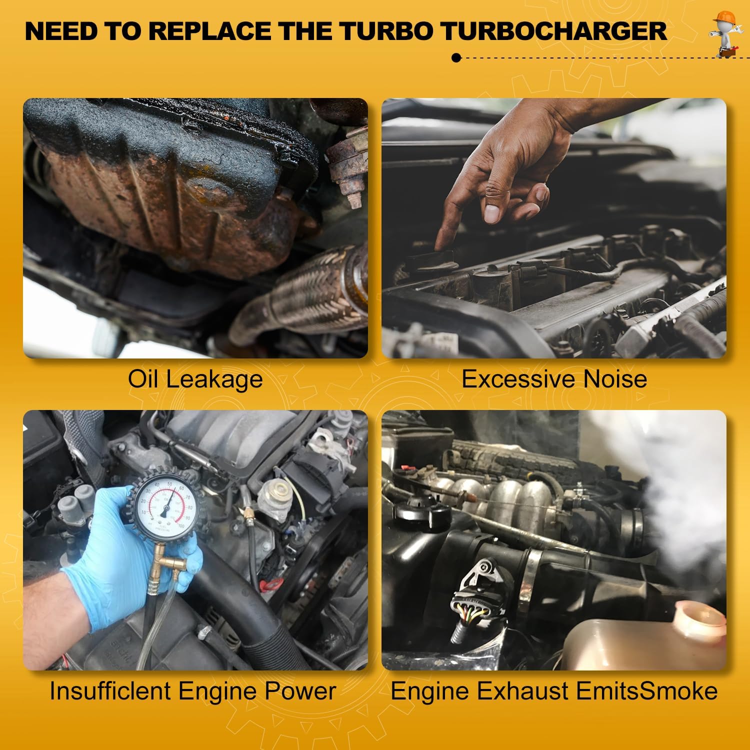 12685682 Turbo Turbocharger TD025 Compatible with 2016-2019 Chevy Cruze L4 1.4L Gas,16-19 Buick Encore L4 1.4L Gas,2019 Chevrolet Trax,Turbocharged vin M type LE2,Replaces 667-206