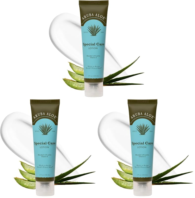 Aruba Aloe Special Care Lotion Loção Corporal com Aloe Vera, Vitamina E e Óleo de Jojoba — Pacote com 3