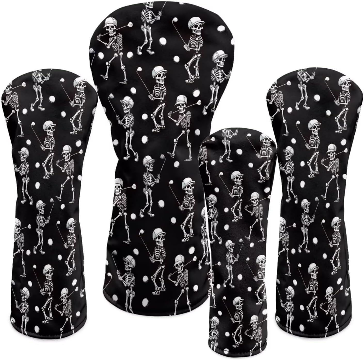 Rnyleeg Golf Head Covers Leather Driver Headcover 3/5 Wood Headcover Hybird Head Covers for Men Reusable Golf Accessories