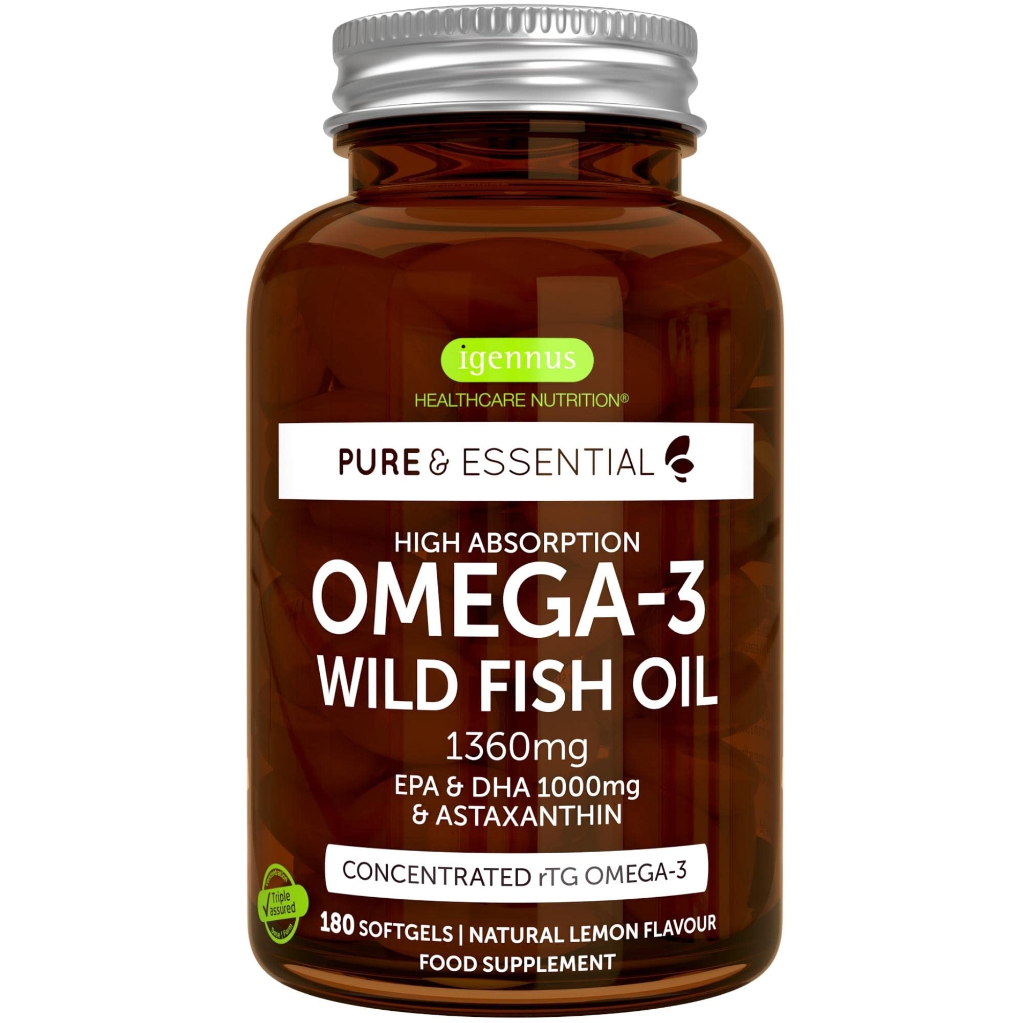 Buy Omega3 Wild Fish Oil & Astaxanthin, The Most Advanced High