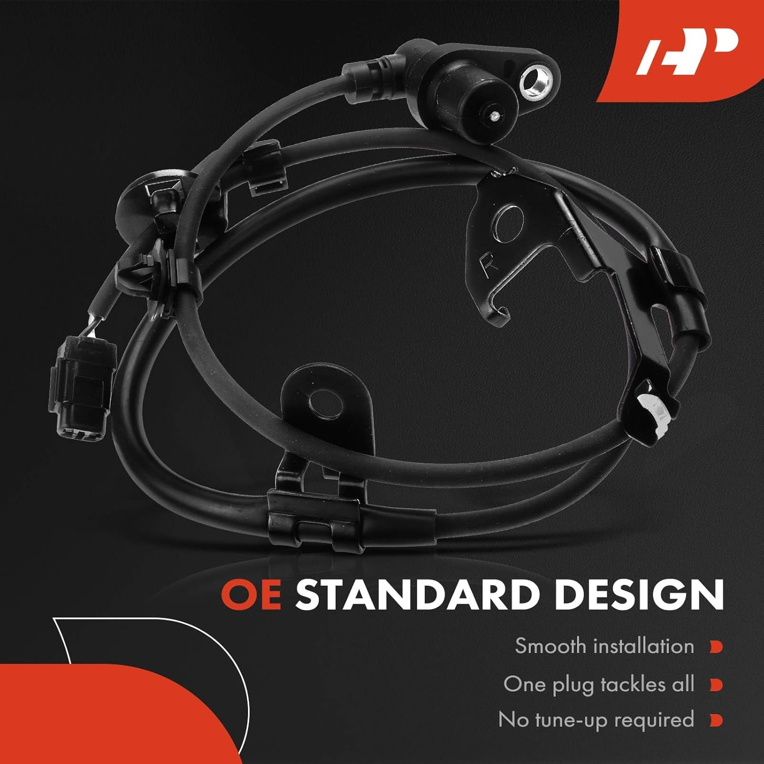 A-Premium ABS Wheel Speed Sensor Compatible with Scion & Toyota Models - xA, xB 2004-2006, Echo 2000-2005, L4 1.5L - Front Driver and Passenger Side, 2-PC Set, Replace# 8954252010, 0489552010