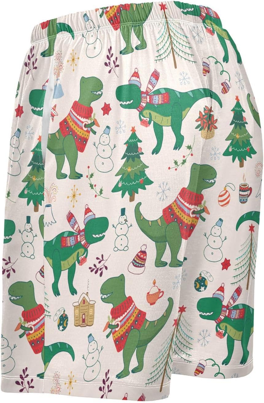 Ollabaky Pajama Shorts Mens Pajama Bottoms for Men Pjs Lounge Sleep Shorts with Pockets - Image 5