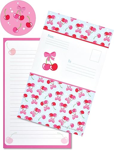 iscream Paquete de 8 tarjetas de notas plegables listas para enviar - Good Vibes