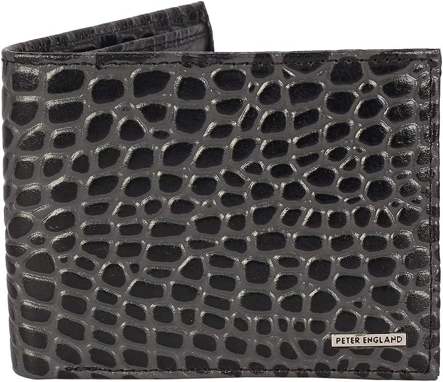 Peter England Black Leather Men's Wallet (R51892010)