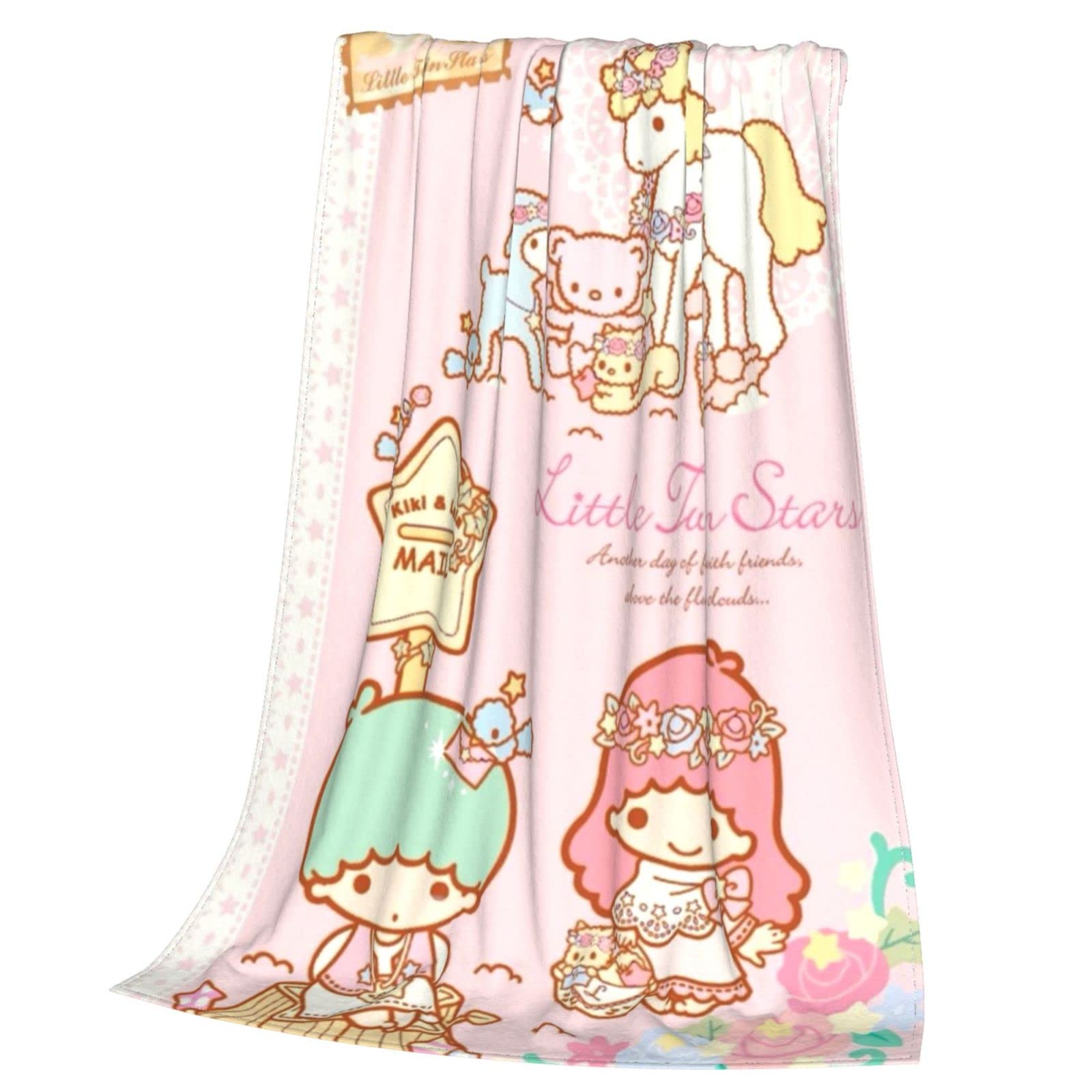 Amazon｜リトルツインスタース キキララ 毛布 アニメ セミダブル 掛け