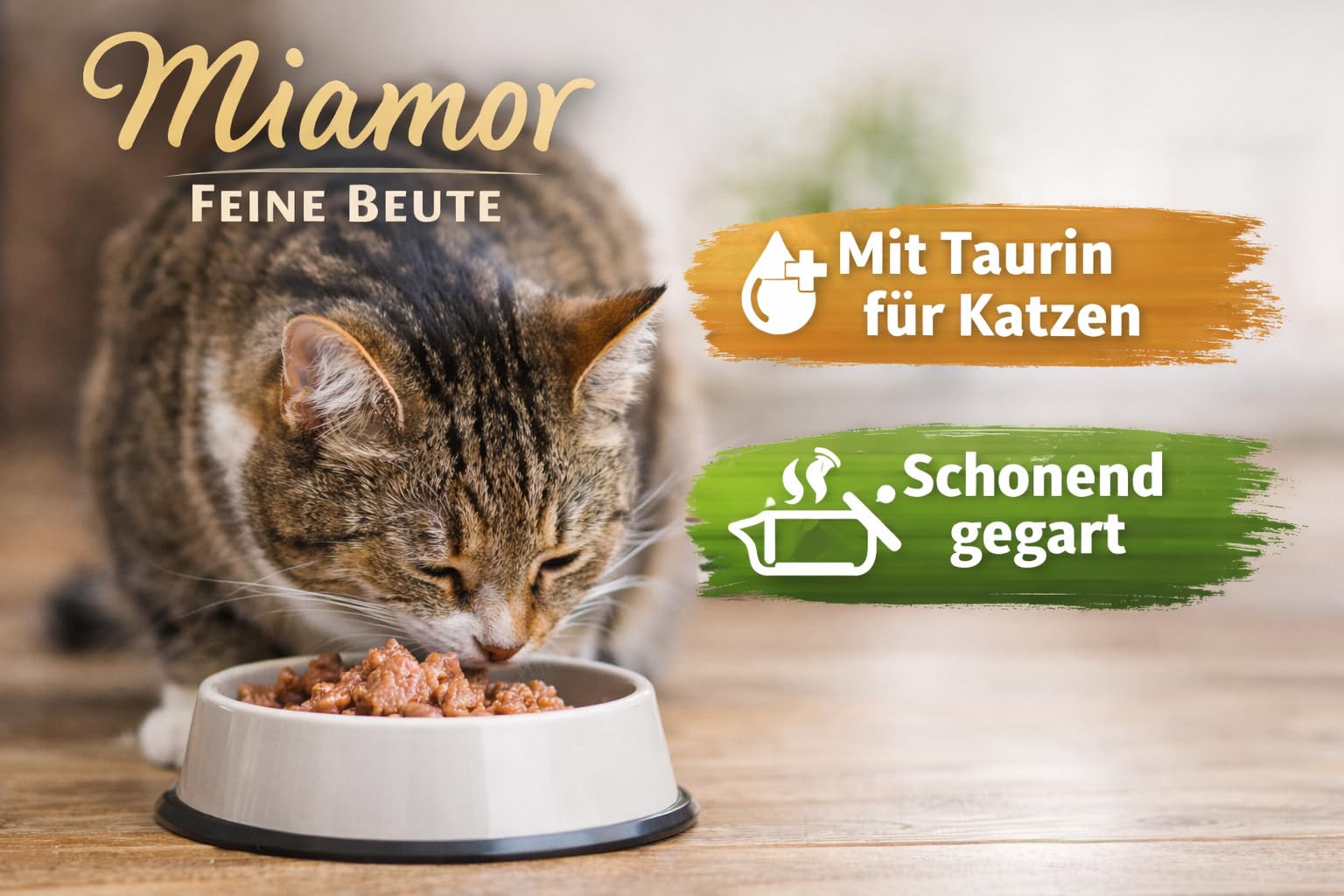 arelf Bundle Miamor Feine Beute | Mixpaket | 24 x 400g Katzen Nassfutter | 5 von 7 Sorten garantiert | 65% Fleisch & Innereien | inkl. Milky Shake Sachet 20g gratis