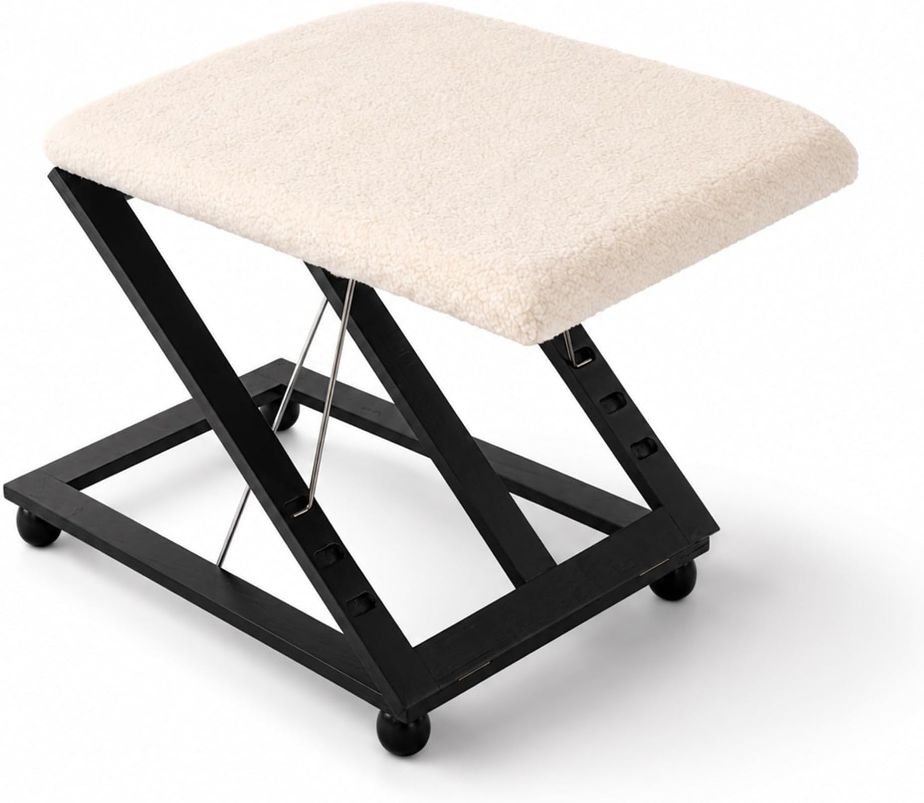 Oypla Adjustable Folding Cushion Padded Footstool Foot Leg Rest