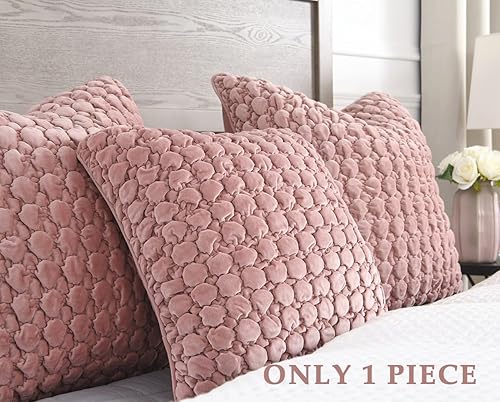 Vista 68 de Juego de 2 fundas de almohada bohemias de 18 x 18 pulgadas, fundas de almohada decorativas de estilo rural de terciopelo, fundas de cojín cuadradas