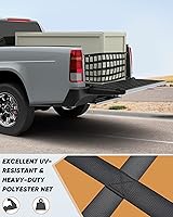 Vista 53 de Cuerdas elásticas, 80 pulgadas, para exteriores, resistencia máxima a la rotura de 190 libras, negras, con mosquetones, para portaequipajes, carga