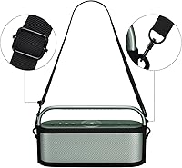 Vista 5 de Funda de silicona compatible con Soundcore Motion X600 portátil Bluetooth altavoz, accesorios de viaje, funda de goma con protección Motion X600