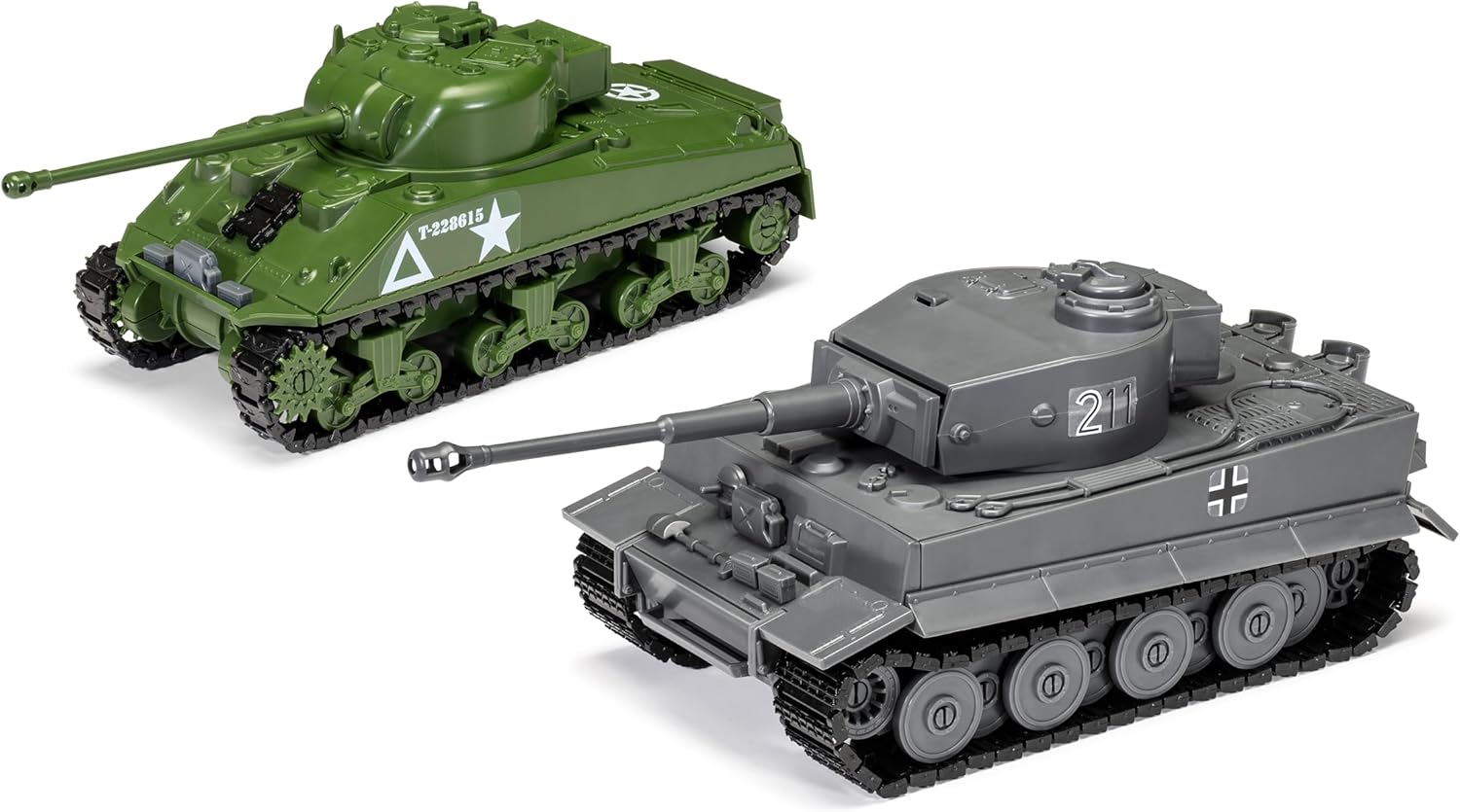 Airfix J6041 Quickbuild Plastic Model Tank Kits - Tiger I - Easy Assembly Snap Together Model Kit, Classic Tanks for Adults & Kids to Build, Model Military Vehicle, Building Toys Set