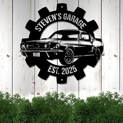 Miniatura 5 de Letrero de metal personalizado para garaje de padre, decoración personalizada para el hogar, regalos significativos para el día del padre,