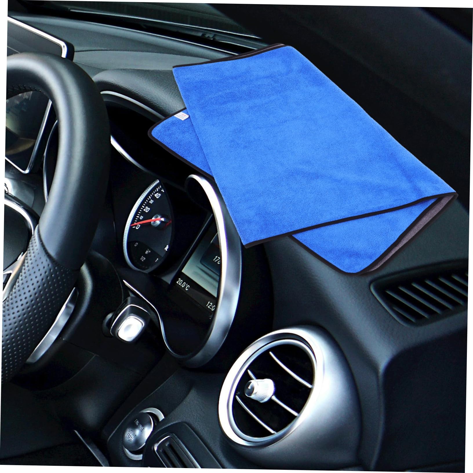 BESTYASH 4 Stück Super Saugfähige Mikrofaser Auto Reinigungstücher Kratzfrei Fusselfrei Extra Vielseitig für Auto Küche und Haushalt Schnelltrocknend Langlebig und