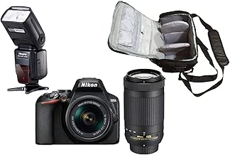 D3500 DSLR Camera AF-P DX 18-55mm 5-5 6G VR AF-P DX 70-300mm 5-6 3G ED VR KamKorda Pro Camera Bag Speedlite Flash D3500 DSLR Camera AF-P DX 18-55mm 5-5 6G VR AF-P DX 70-300mm 5-6 3G ED VR KamKorda Pro Camera Bag Speedlite Flash