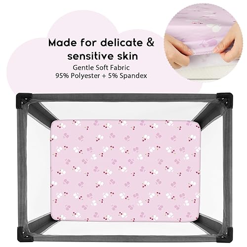 Miniatura 145 de Yoofoss Sábanas para cuna de bebé para niños y niñas, paquete de 2 sábanas bajeras para cuna estándar y colchón de niño pequeño, sábana de Panda