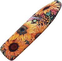 Vista 8 de Cubierta de tabla de hierro de aguacate, tamaño estándar, acolchado grueso con gancho y bucle, almohadilla de planchar para mesa, cubierta extra