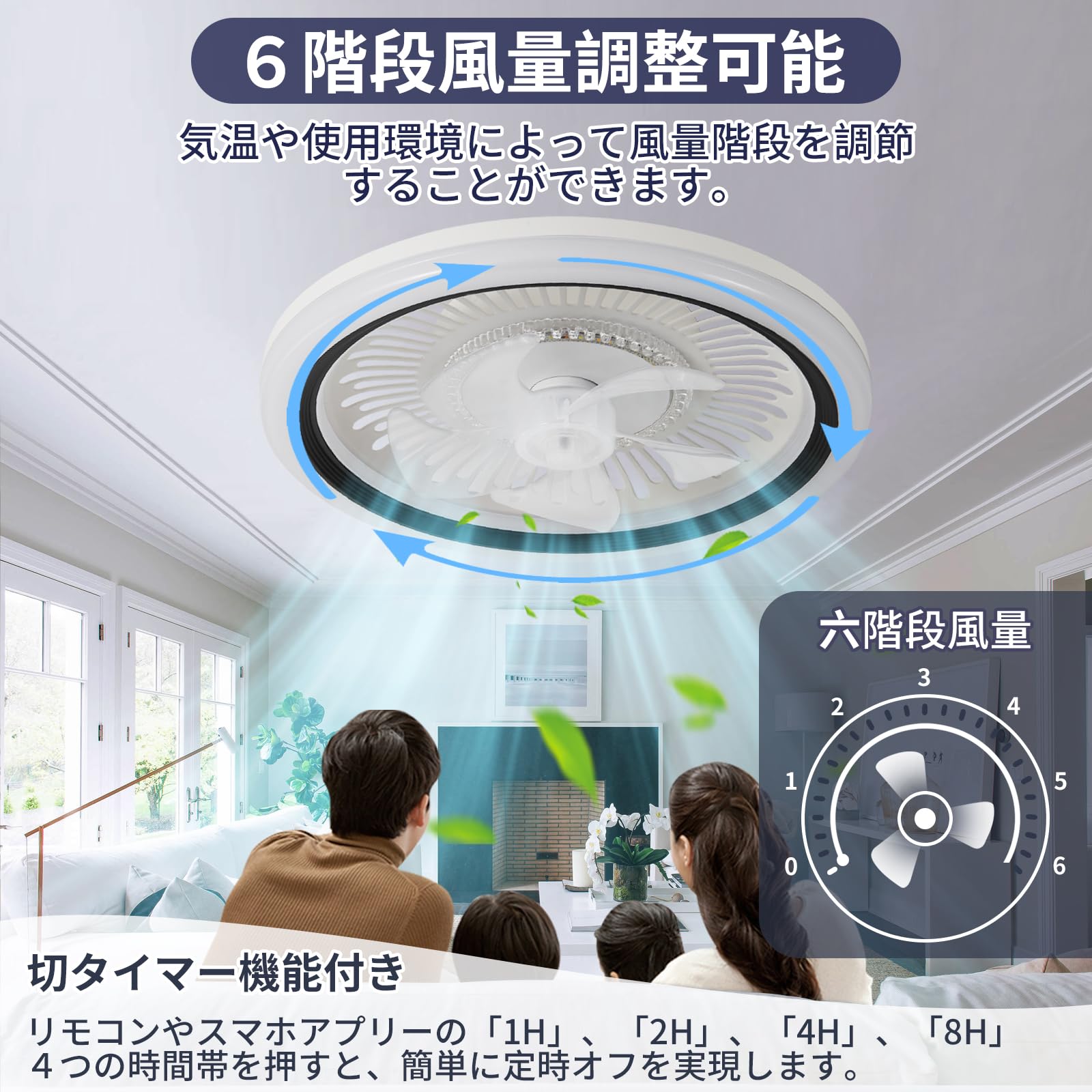 シーリングファンライト　サーキュレーター付き PSE認証済 ナイトライト付き Amazon.co.jp : 「節電対策」シーリングファンライト ZXhomeシーリング