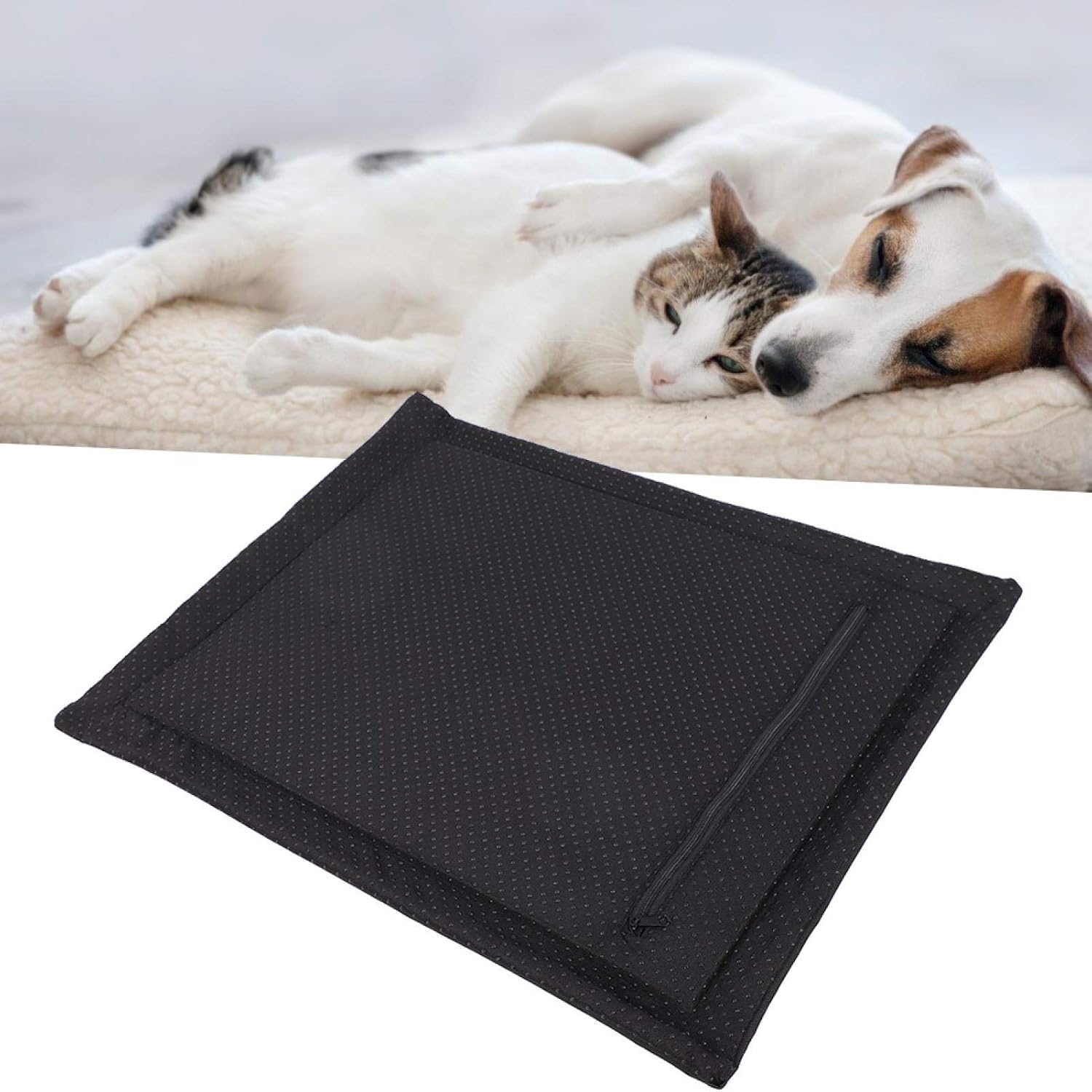 review Dog Bed Mat Soft Crate Mat Waterproof Dog Cage Mat Chew Proof Pet Cushion Mattress Pad Machine Washable Dog Kennel Pad[Black S] Bed Mats